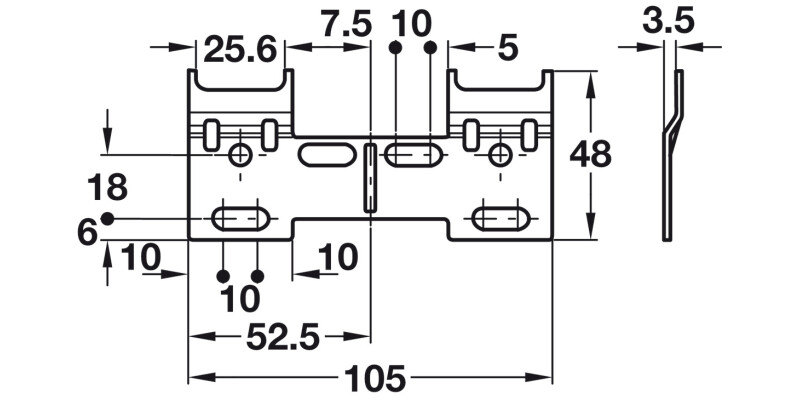 Koala Double Wall Fixing Plate SZP