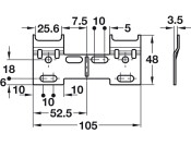 Koala Double Wall Fixing Plate SZP