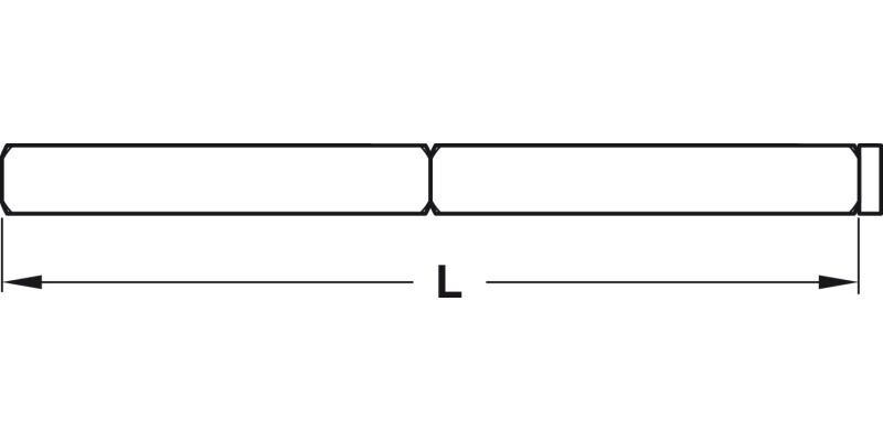 Split Spindle 118x8mm ZP HG Alloy St