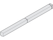 Split Spindle 118x8mm ZP HG Alloy St