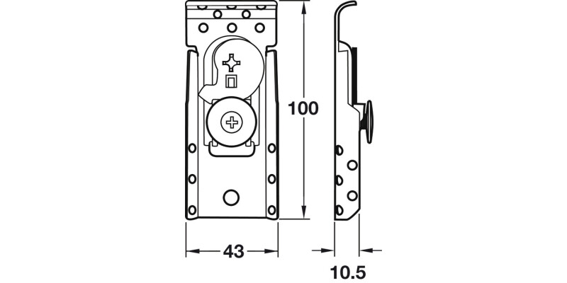Koala Cabinet Hanger Concealed SF UH SZP