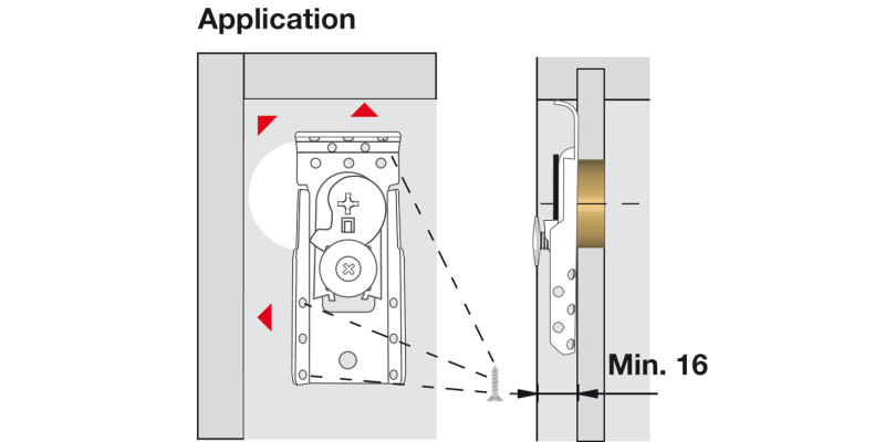 Koala Cabinet Hanger Concealed SF UH SZP