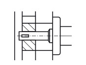 Half Spindle 8mm Sq 60mm ts 40-50mm Drs