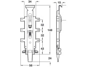 Spider Cabinet Hanger Conc Dowel SZP