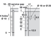 Spider Cabinet Hanger Conc Dowel SZP