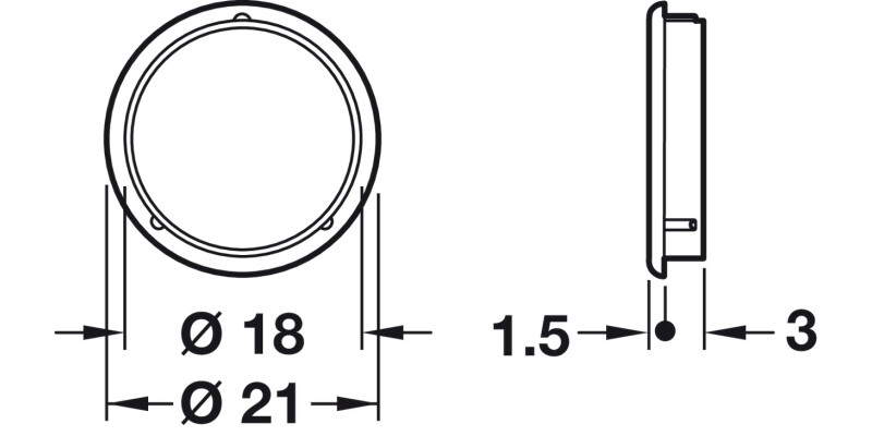 Spider Cover Caps D18mm ZA NP