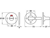 Disabled WC Set D52mm 316 SSS