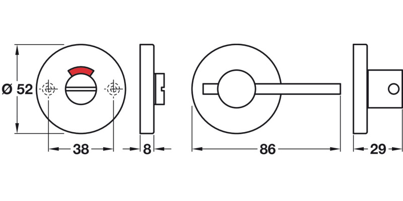 Startec WC Release Dis Set D52mm 304 SSS