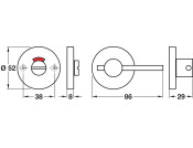 Startec WC Release Dis Set D52mm 304 SSS
