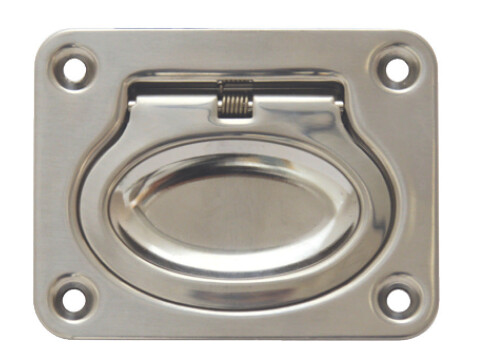 Flush Ring Pull Sprung 75x58mm 304 PSS