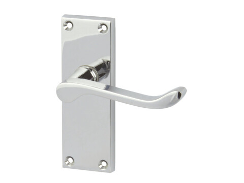 Lever Handles, Scroll, on Backplates for Latch, Zinc Alloy