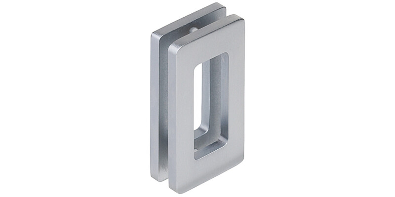 Flush Pull Handle, Brass, 110 x 60 mm, for Glass Doors