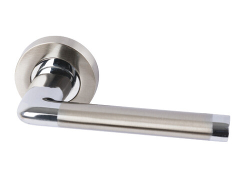 Gilman Lever on Rose Two Tone Chrome/Nkl