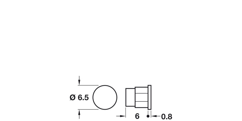 Niko Cover Cap D5mm PF St NP
