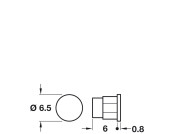Niko Cover Cap D5mm PF St NP