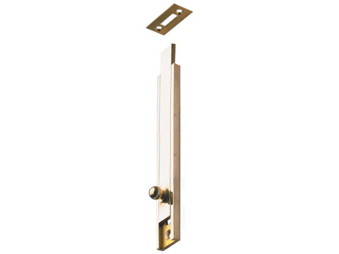 Knob Slide/Surface Bolt 160mm Brass SNP