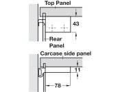 Scarpi-4 Cabinet Hanger LH Screw Fix SZP