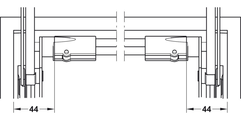 Free Cross Rail 474/600mm AA Silver