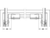 Free Cross Rail 474/600mm AA Silver