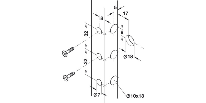 Cabinet Hanger Concealed Rapid Fit RH