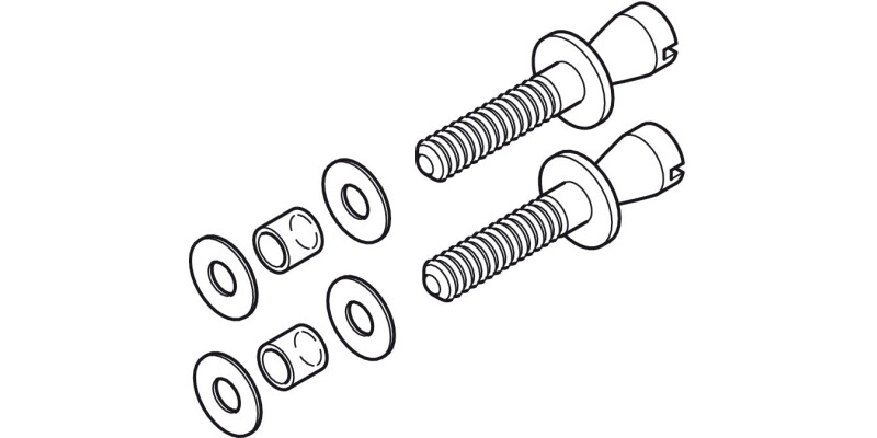 Glass Door Fixing Set B2B D25mm M8