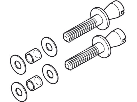 Glass Door Fixing Set B2B D25mm M8