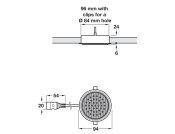 DL Housing GX53 RM D96mm 240V