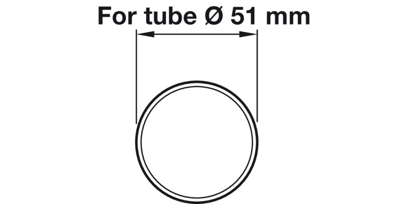 D51mm Rail Tube Straight 5.0m PSS