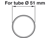 D51mm Rail Tube Straight 5.0m PSS