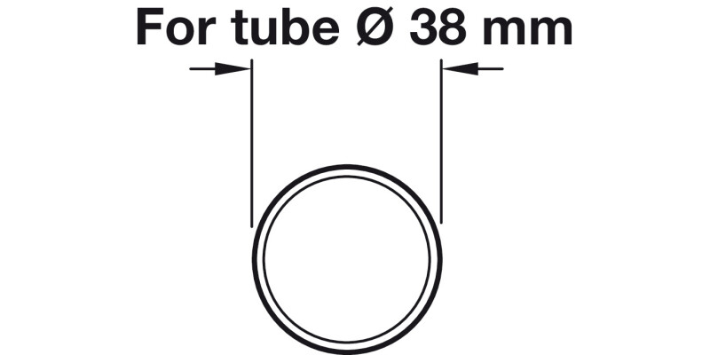 D38mm Rail Tube Straight 5.0m SSS