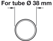 D38mm Rail Tube Straight 5.0m SSS