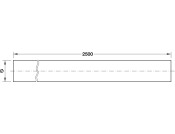 D38mm Rail Tube Straight 5.0m SSS