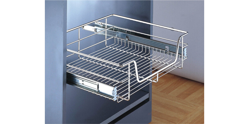 Wire PO Basket 300mm Chrome