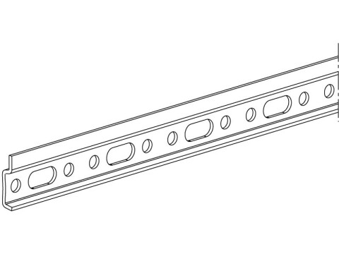 Traser-6+8 Dbl Wall Mount Plate 2029mm