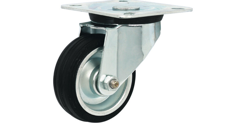 Single Wheel Castor, Plate Fixing