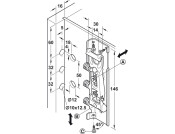 Concealed Cabinet Hanger Short Plate RH