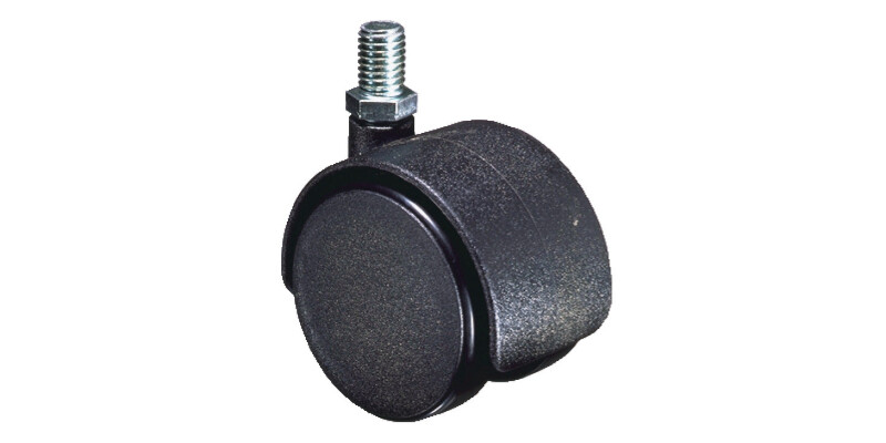 D50mm Twin Castor Swivel w Brake M8 Bk