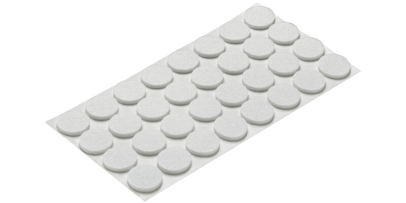 Felt Guide D20mm Self Adh White