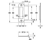 Multi Lock Device Strike Plate Flanged