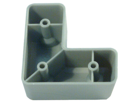 Furniture Foot 24x60mm Pl Silver