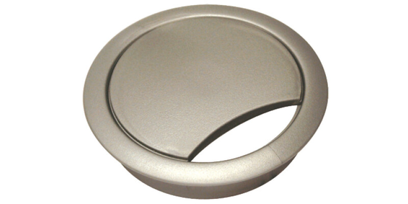 Cable Outlet 2prt D80x24mm Pl Silver