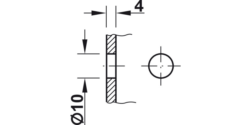 Hebgo Fixed Bracket 470mm 500kg/Pr Grey