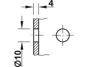 Hebgo Fixed Bracket 470mm 500kg/Pr Grey