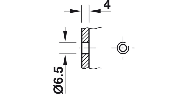 Hebgo Fixed Bracket 470mm 500kg/Pr Grey