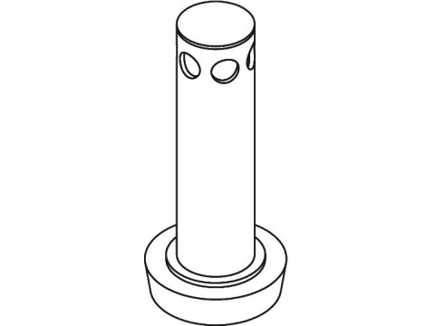 Ropox Plug with Overflow SS/Pl