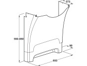 Ropox Cover for Support Washbasin RH
