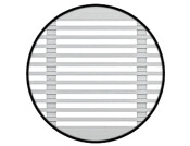 Vent Grille PF Slot 200x100mm AA Slv F1