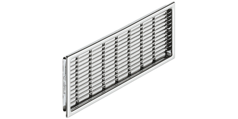 Ventilation Grille, for Recess Mounting, with Flanged Rim, Plastic