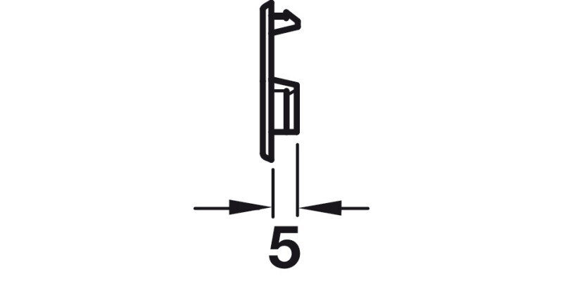 Vent Trim RM D37mm Pl White