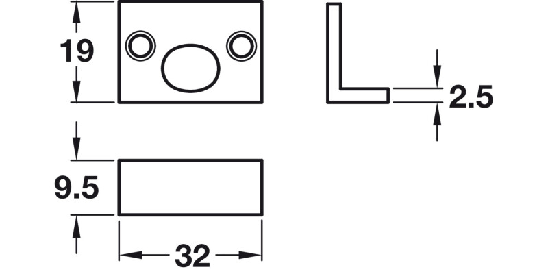 Angle Strike for Straight Barrel Bolt PB
